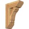 Ekena Millwork Merced Slat Rough Sawn Bracket w/ Offset Brace, Western Red Cedar, 8"W x 20"D x 28"H BKT0806X20X28MRC06RWR - alternate 1